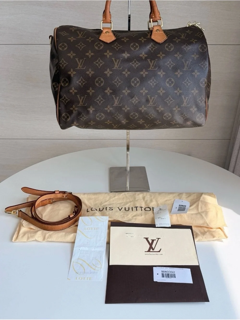 Louis Vuitton Monogram Speedy 35 Bandouliere